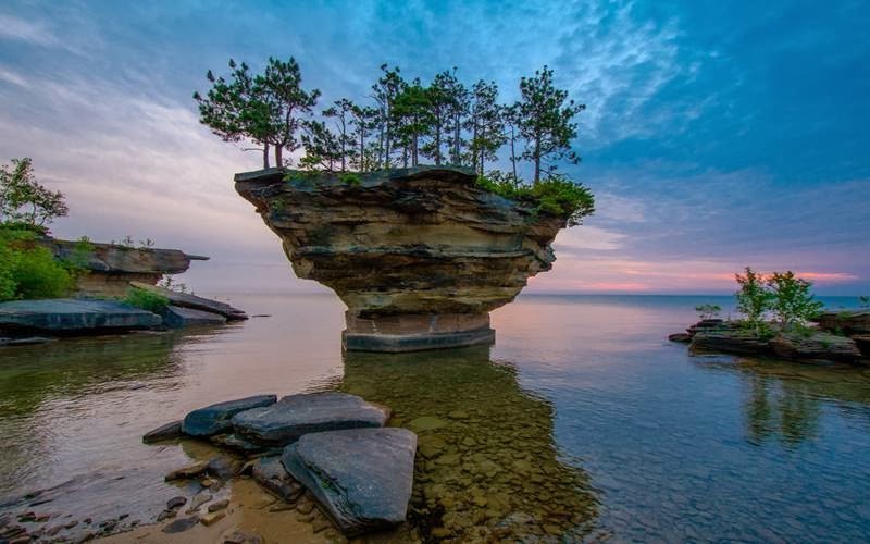 Turnip Rock: A Hidden Natural Wonder in Port Austin, Michigan